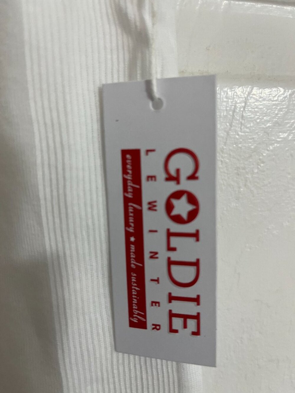 Goldie Lewinter Rainbow Connection Rib Tank - White - Size Small - Picture 4 of 4